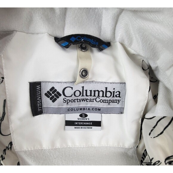 Columbia Titanium 3-in-1 Full Zip Hooded Insulated Jacket Women's Small White - Picture 6 of 12